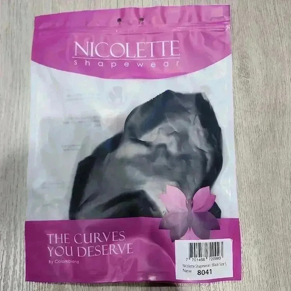 NWT Nicolette Womens Shapewear Intelligent Compression Bodysuit Black Size Small